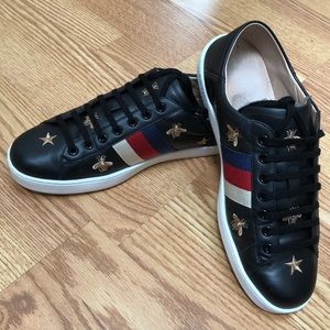 Gucci New Ace Embroidered Sneakers